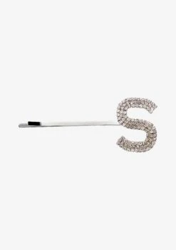 Rhinestone Alphabet Hair Clip -Retrofete Clothing Shop Hair Clip S