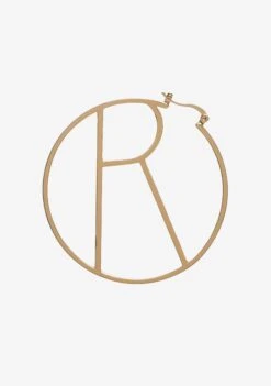 Hoop Letter Earring -Retrofete Clothing Shop R