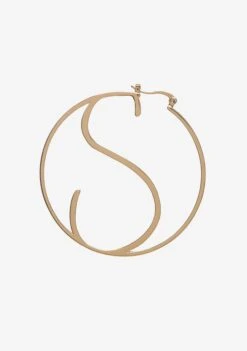 Hoop Letter Earring -Retrofete Clothing Shop S