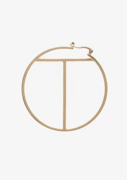 Hoop Letter Earring -Retrofete Clothing Shop T 07ca6ed7 48d3 4ac6 96a0 a9a97bb67fc7